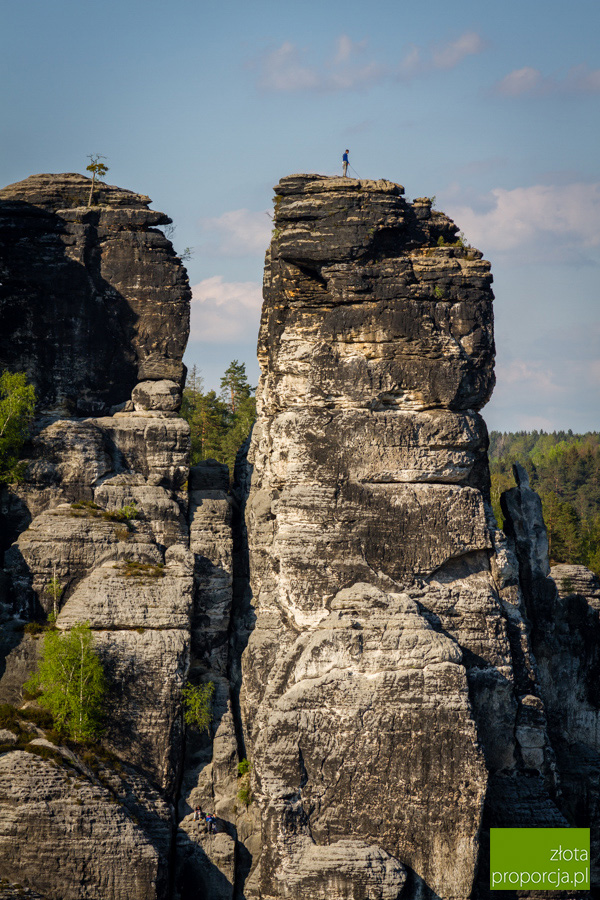 Saksonska Szwajcaria W Bastei I Konigstein Niemcy Saksonia