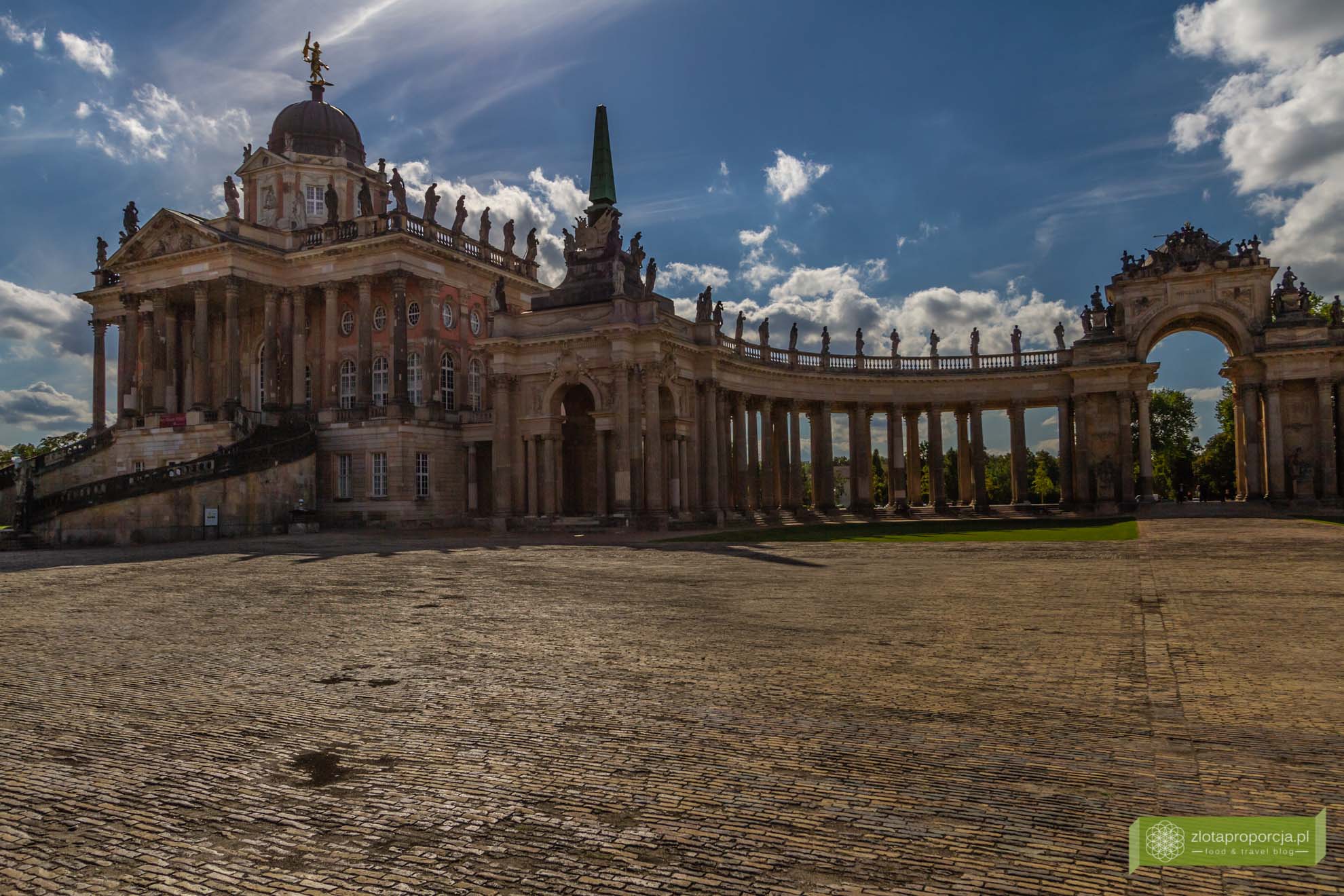 Poczdam, atrakcje Poczdamu, Brandenburgia, atrakcje Brandenburgii; Sanssouci; Poczdam Sanssouci; Park Sanssouci; Pałac Sanssouci; Neues Palais