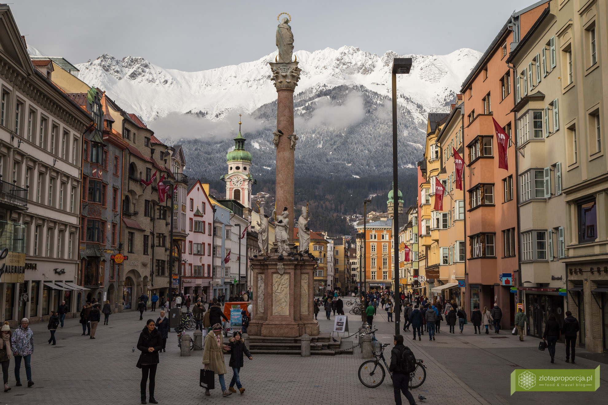 Innsbruck, Tyrol, Austria, atrakcje Innsbrucka, kolumna św. Anny,