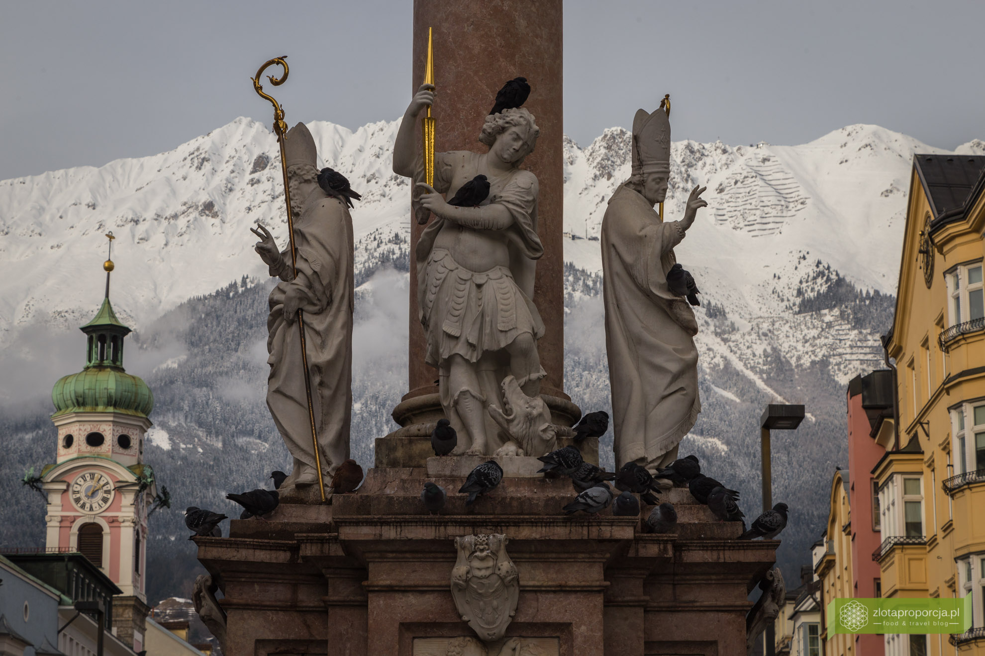 Innsbruck, Tyrol, Austria, atrakcje Innsbrucka, kolumna św. Anny