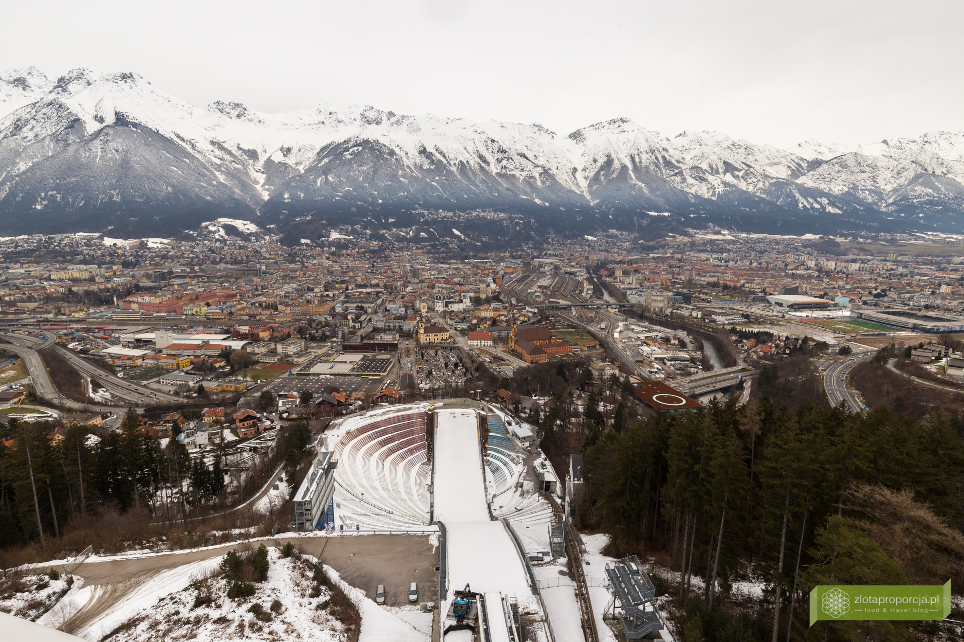 Innsbruck, Tyrol, Austria, atrakcje Innsbrucka, skocznia Bergisel, skocznia narciarska w Innsbrucku