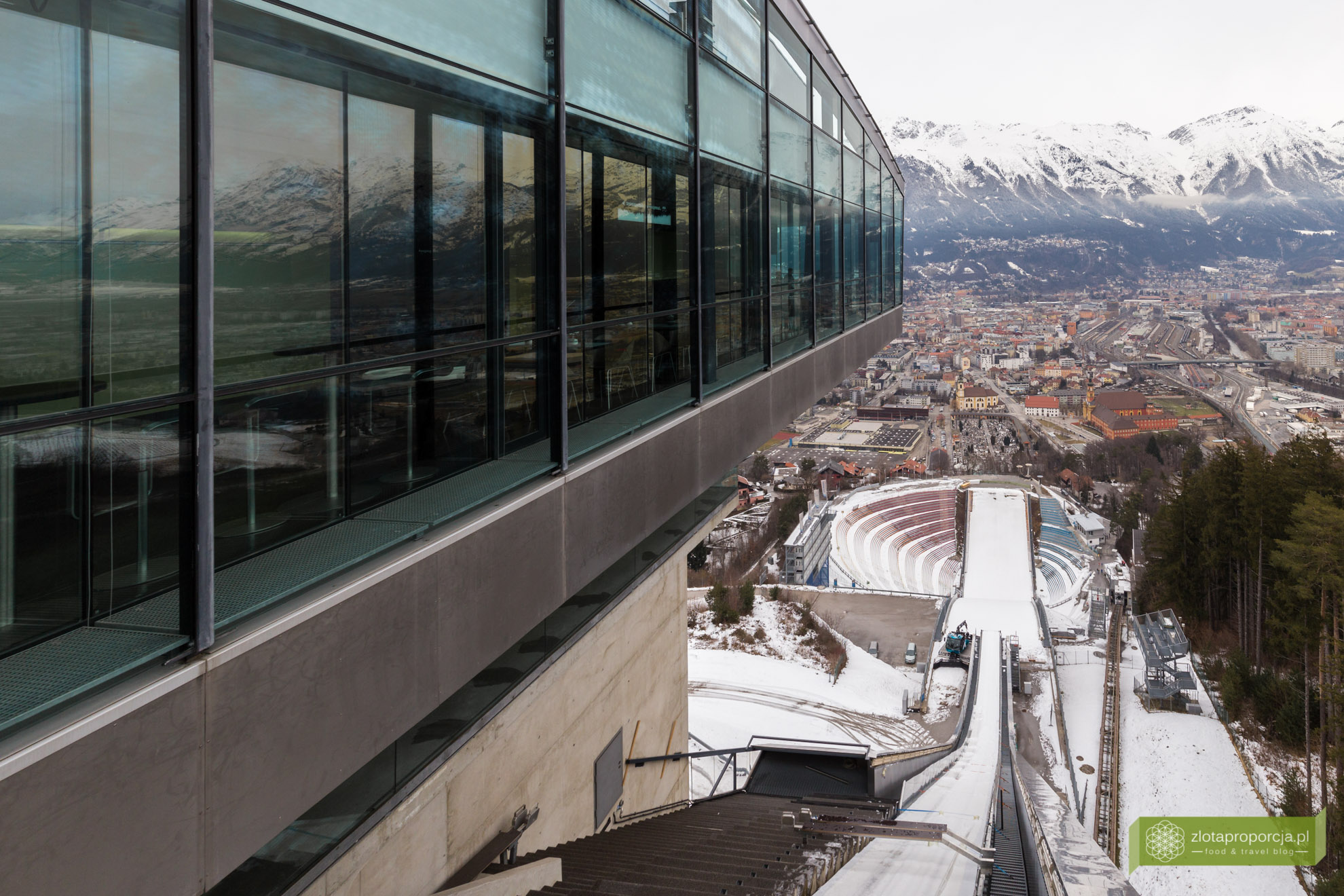 Innsbruck, Tyrol, Austria, atrakcje Innsbrucka, skocznia Bergisel, skocznia narciarska w Innsbrucku