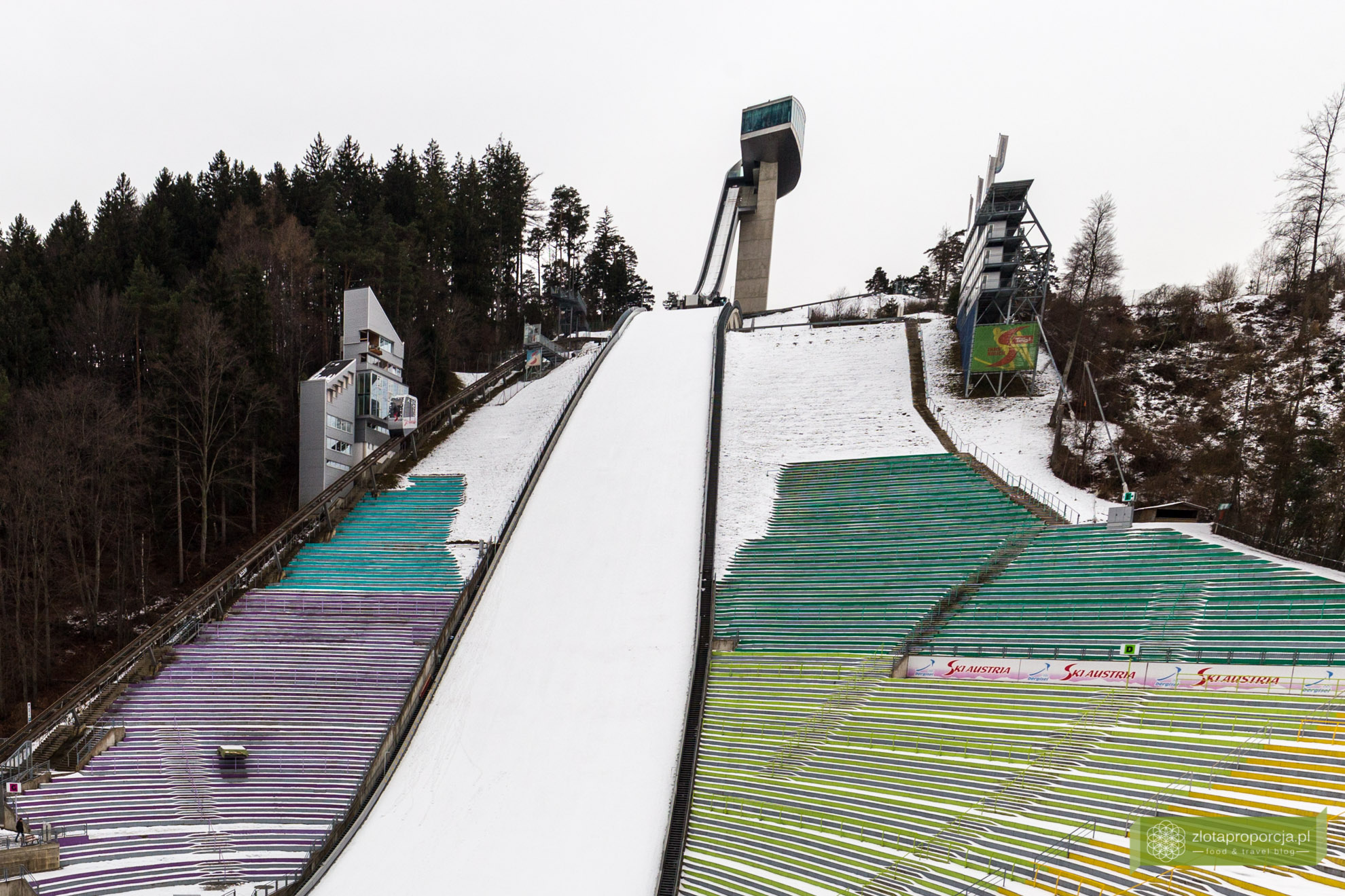 Innsbruck, Tyrol, Austria, atrakcje Innsbrucka, skocznia Bergisel, skocznia narciarska w Innsbrucku