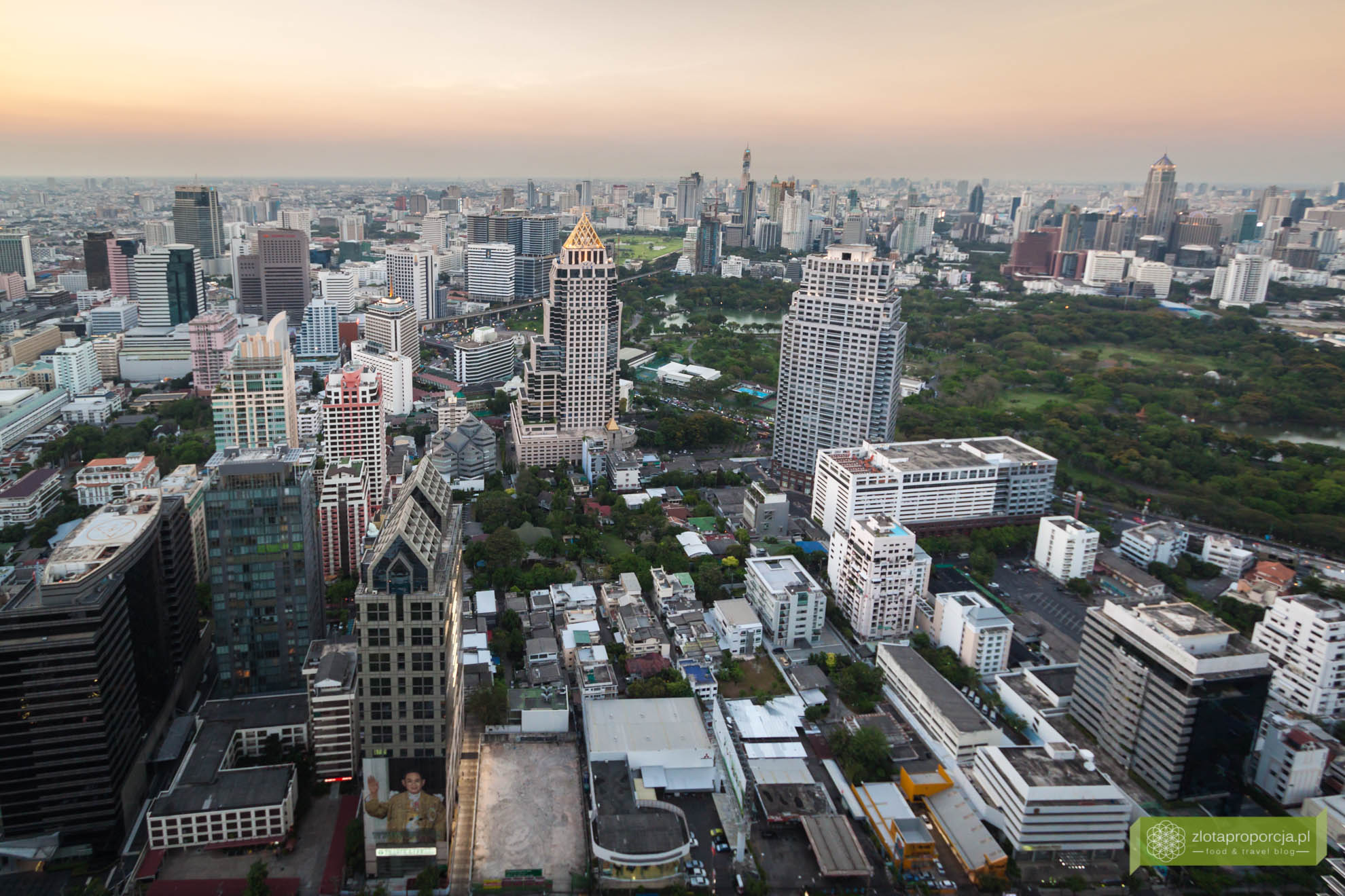 Bangkok, Tajlandia, Moon Bar, Bangkok z 61 piętra