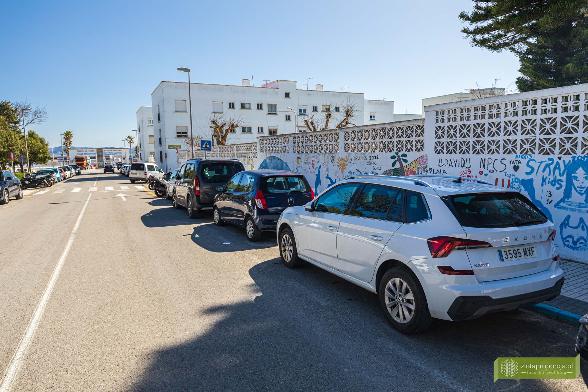 Hiszpania; Andaluzja; Tarifa; parking Tarifa;
